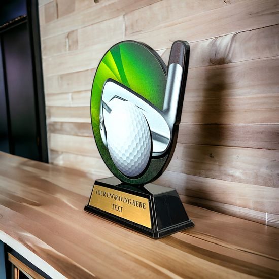 Trofeo Roswell en Acrílico Negro para Golf