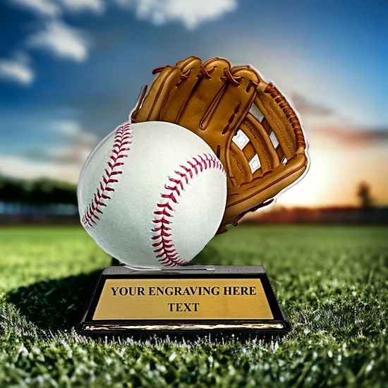 Trofeo Acrílico Ostrava para Béisbol