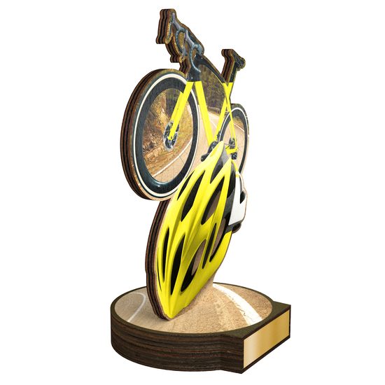 Trofeo Grove de Madera Real para Ciclismo