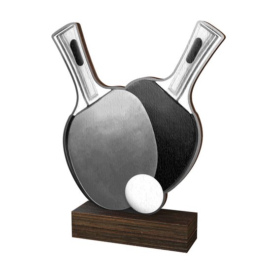 Trofeo de Madera Real Sierra para Tenis de Mesa - Clásico