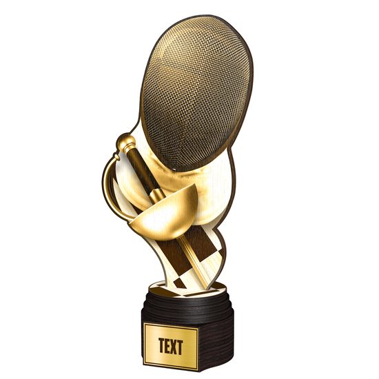 Trofeo Clásico de Madera Frontier para Esgrima