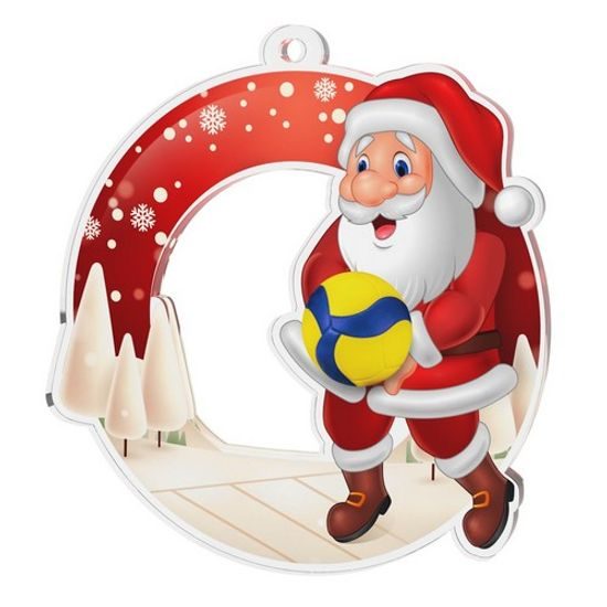 Medalla de Voleibol de Papá Noel Nevado