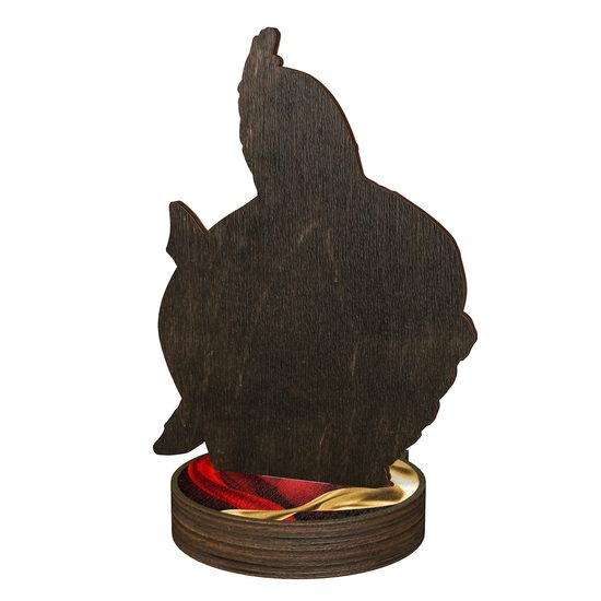 Trofeo Grove de Madera Real para Baile Latino