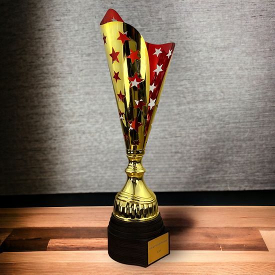 Copa Hays Dorada y Roja con Láser