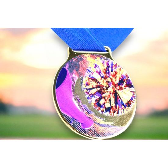 Medalla Sacul Porristas Color Textura Impresión 3D