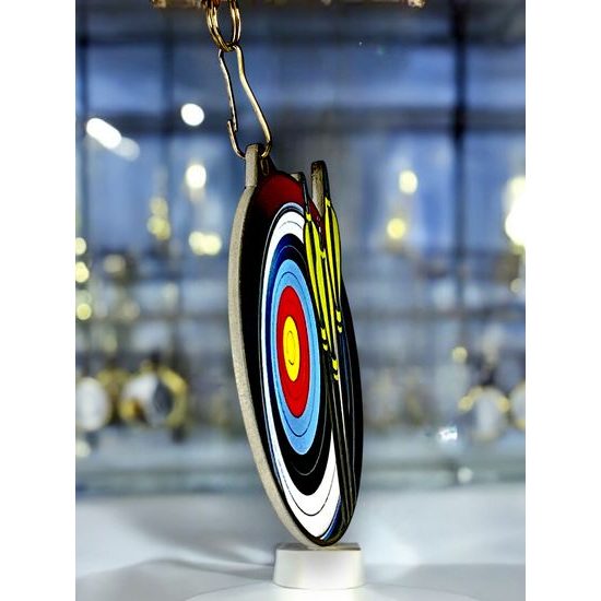 Medalla metálica de tiro con arco acero inoxidable