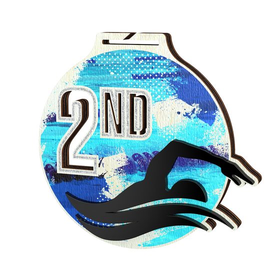 Medalla Highgrove Fusion para Natación Plata - 2do Lugar