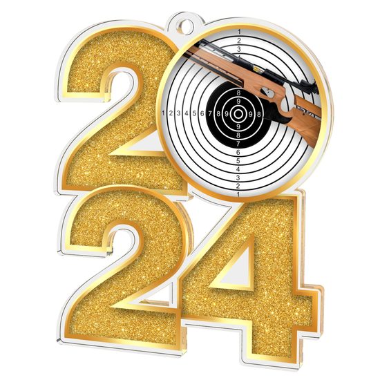 Medalla de Acrílico para Tiro Deportivo 2024