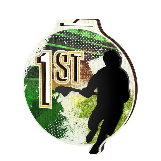 Medalla Highgrove Fusion para Lacrosse Oro - 1er Lugar