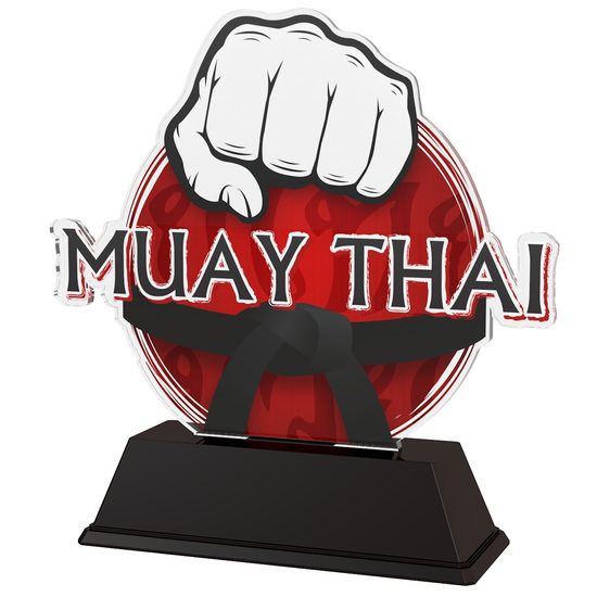 Trofeo Acrílico Ostrava para Muay Thai