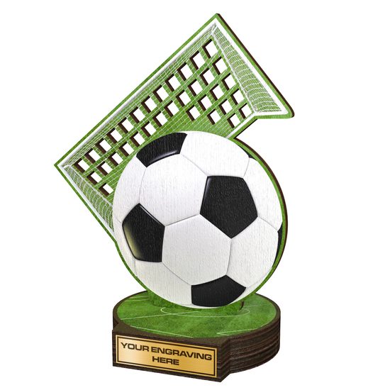 Trofeo Grove de Madera Real para Fútbol Soccer