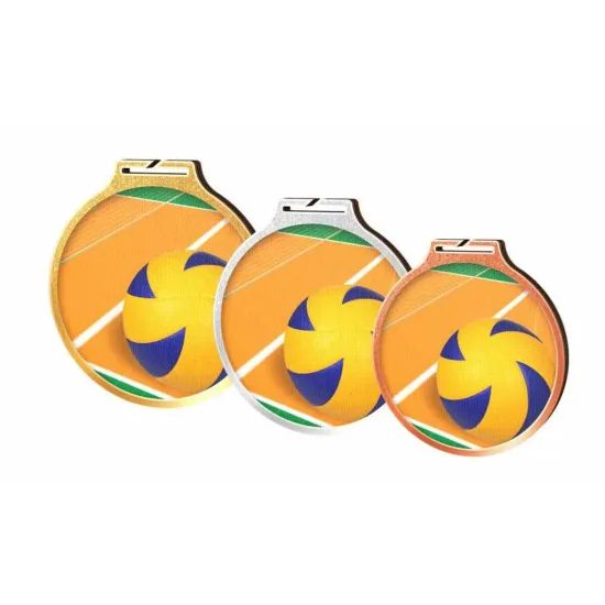 Medalla Habitat de Madera Ecológica de Voleibol