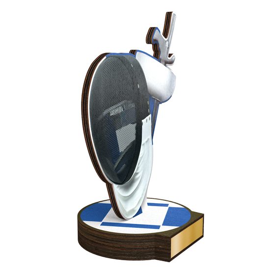 Trofeo Grove de Madera Real para Esgrima