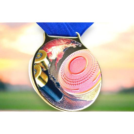 Medalla de Impresión Texturizada a Color 3D de Sacul Shooting Arts