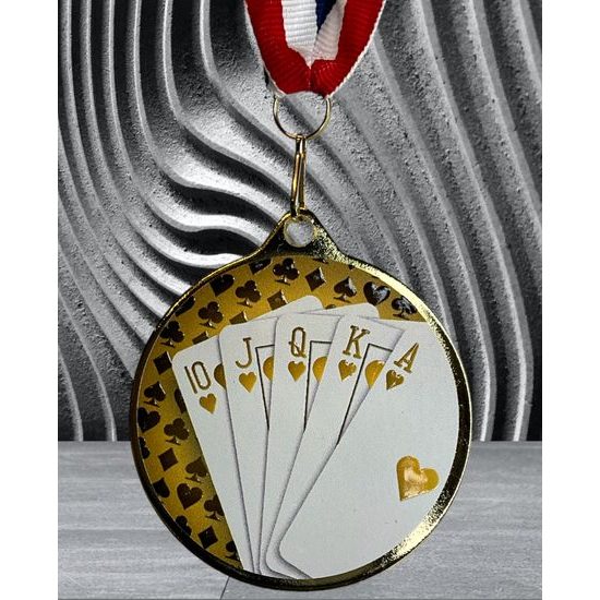 Medalla Barnet Clásica con Textura e Impresión 3D MaxMedal para Cartas