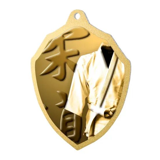 Medalla Clásica de Artes Marciales Molten de Acero Inoxidable Fundido