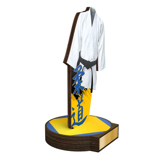 Trofeo Grove de Madera Real para Artes Marciales