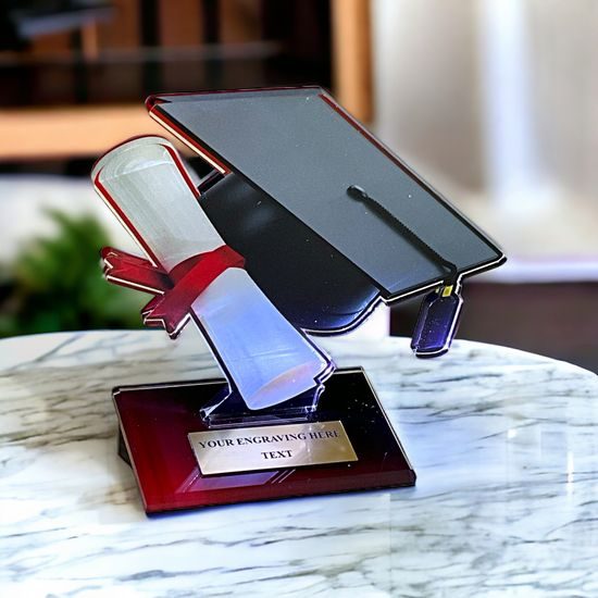 Trofeo Acrílico Cannes para Graduación