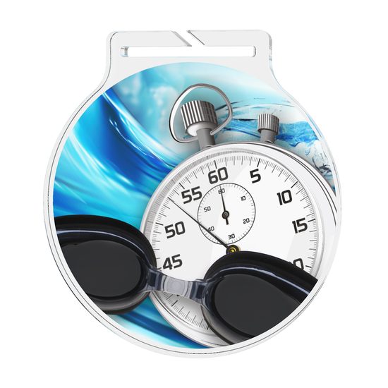 Medalla de Acrílico Atlas para Natación