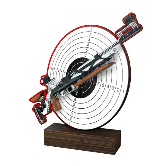 Trofeo de Madera Real WF 126 para Tiro