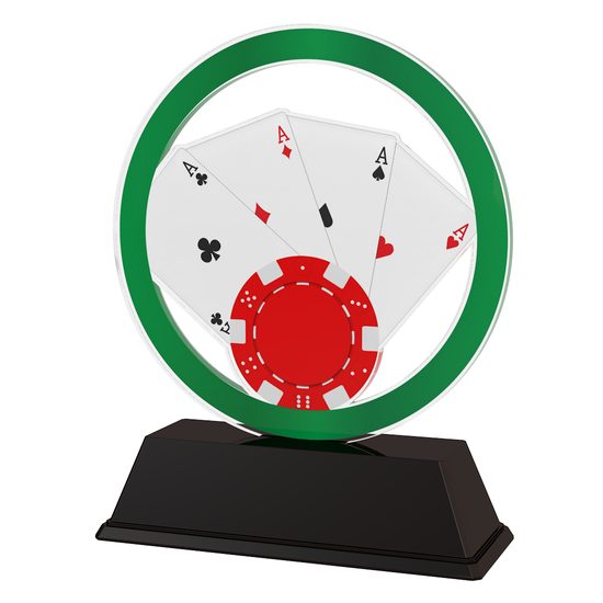 Trofeo Acrílico Essen para Póker