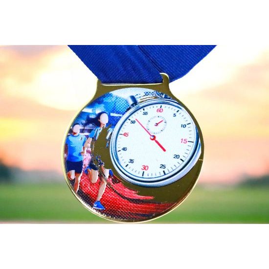 Medalla Sacul Running Color Textura Impresión 3D