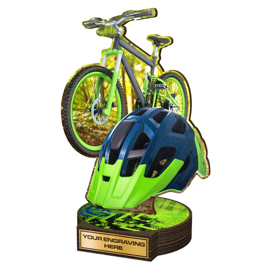 Trofeo Grove de Madera Real para Bicicleta de Montaña