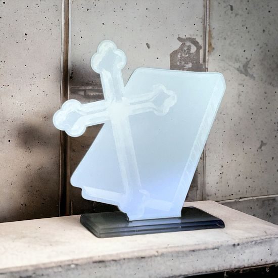 Trofeo Acrílico Cannes Cruz de Iglesia