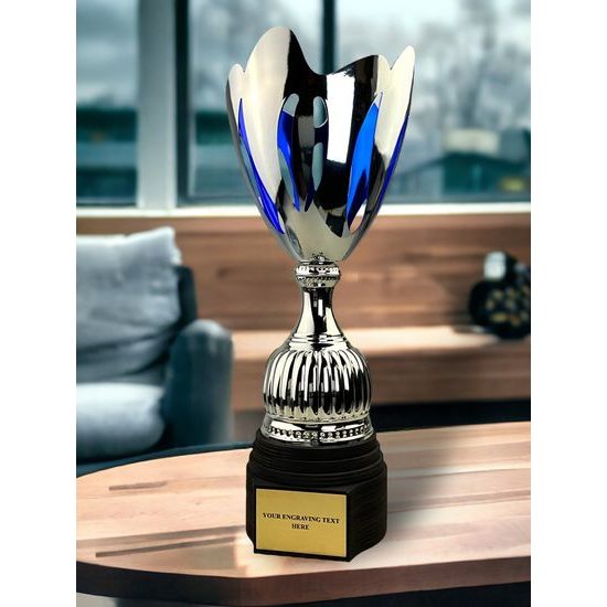 Raton Copa Láser de Plata y Azul