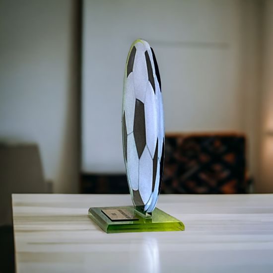 Trofeo Acrílico Cannes de Balón de Fútbol