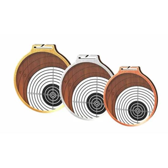 Medalla Habitat de Madera Ecológica Diana de Tiro