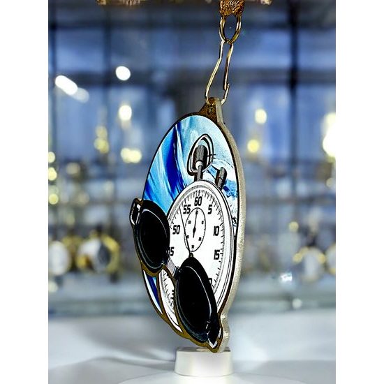 Medalla metálica de natación acero inoxidable
