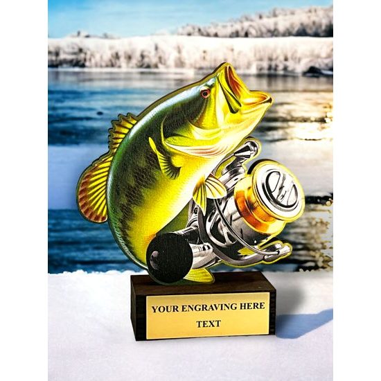 Trofeo de Madera Sierra para Pesca