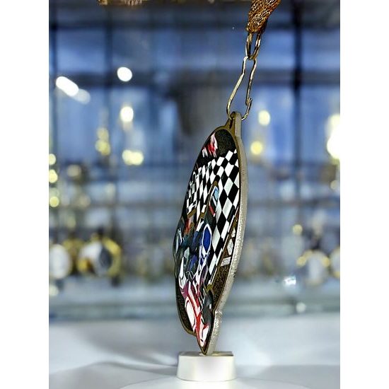 Medalla metálica para karting acero inoxidable