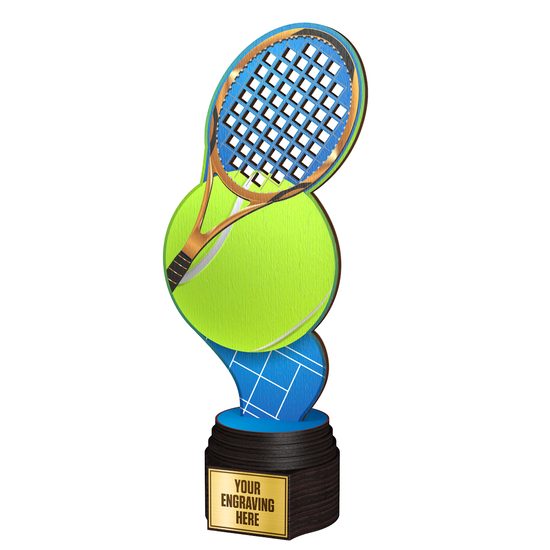Trofeo Frontier de Madera de Tenis a Full Color