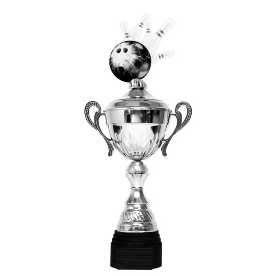 Copa Metálica Minot para Boliche Plata