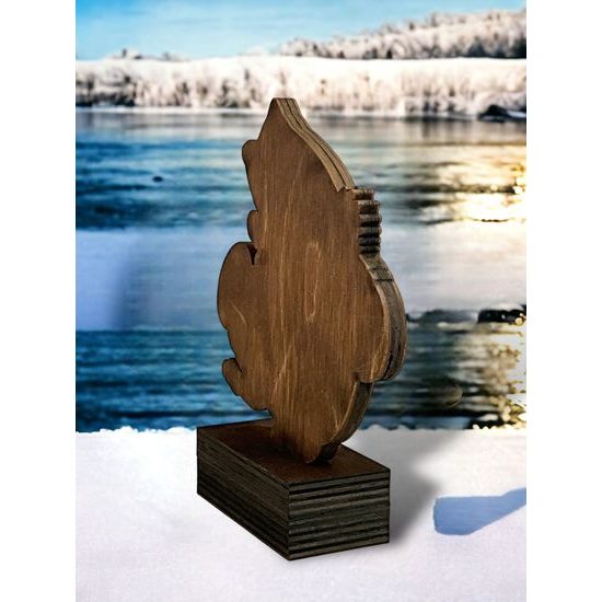 Trofeo de Madera Sierra para Pesca