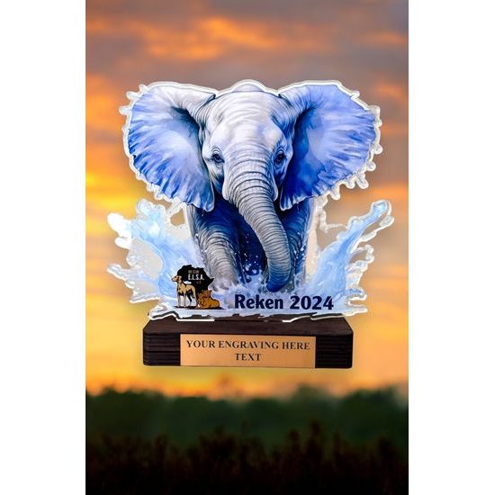 Premio de Fusión de Retrato Personalizado Arusha de Acrílico y Madera