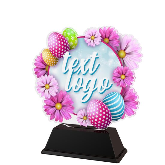 Trofeo Pequeño de Huevo de Pascua y Flor