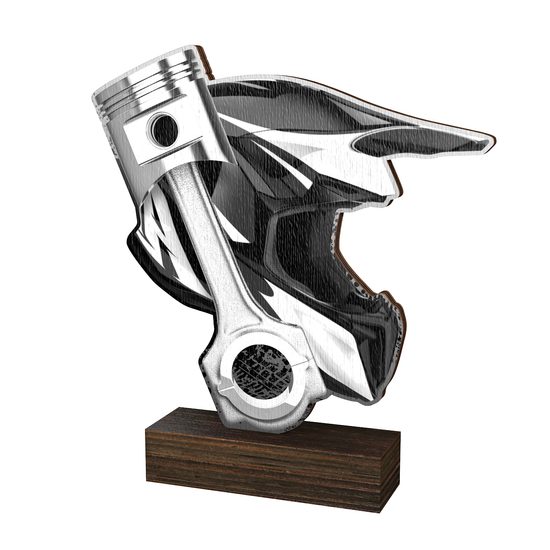 Trofeo de Madera Real Sierra para Motocross - Clásico