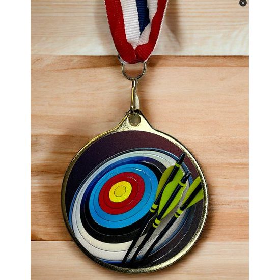 Medalla de Tiro con Arco Barnet con Textura de Color 3D MaxMedal