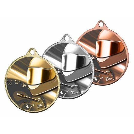 Medalla Barnet Clásica con Textura e Impresión 3D MaxMedal para Motosport