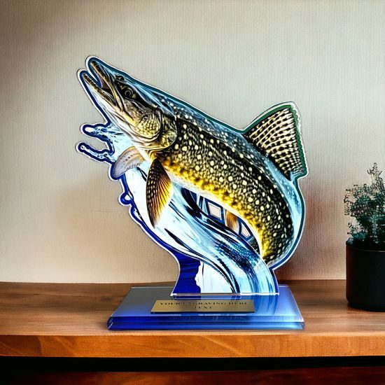 Trofeo Acrílico Cannes de Pesca de Pike