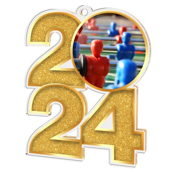 Medalla de Futbolito 2024 de Acrílico