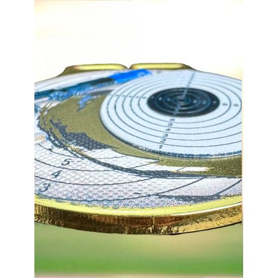 Medalla de Impresión Texturizada 3D de Color Sacul para Tiro