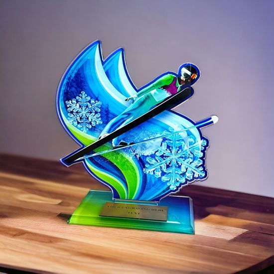 Trofeo Acrílico Cannes de Salto de Esquí
