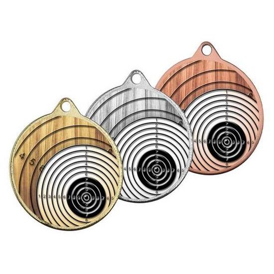 Medalla Barnet Clásica con Textura e Impresión 3D MaxMedal para Tiro