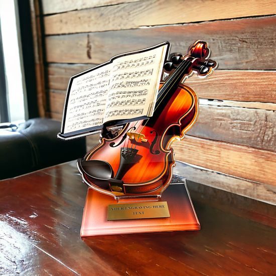 Trofeo Acrílico Cannes de Violín