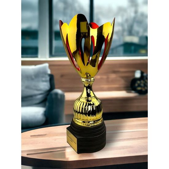 Raton Copa Láser de Oro y Rojo