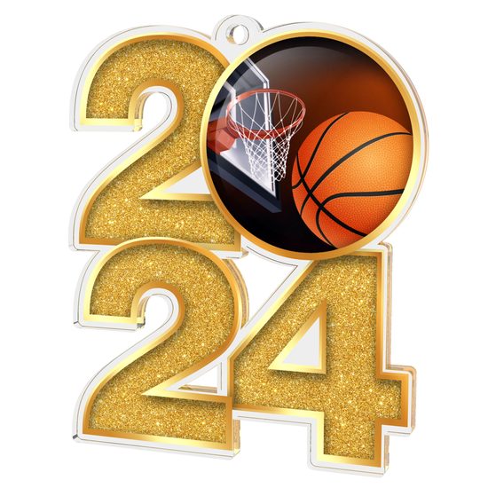 Medalla de Acrílico para Baloncesto 2024